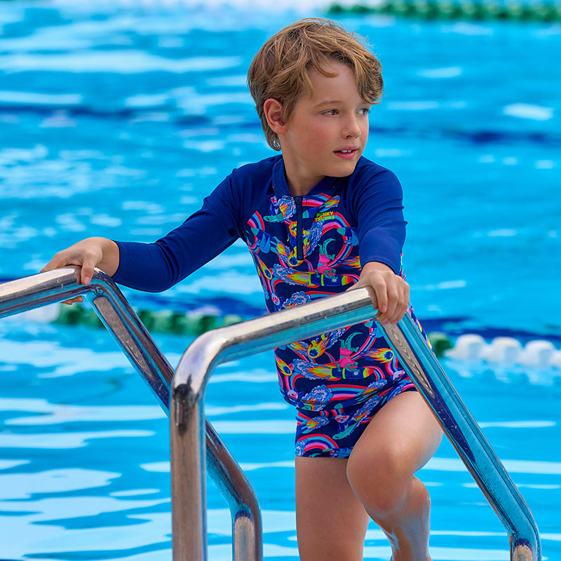 Funky Trunks - Blast Buddies - Toddler Boys Zippy Rash Vest