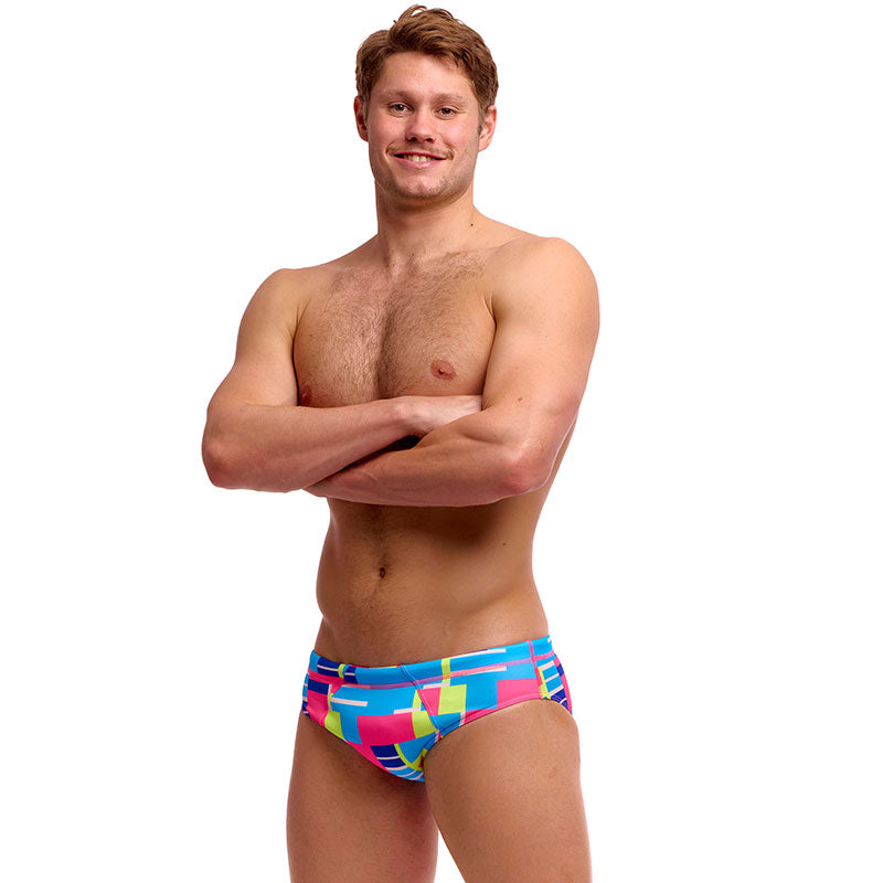 Funky Trunks - Blok Tok - Mens Eco Seamed Briefs