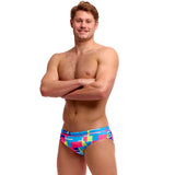 Funky Trunks - Blok Tok - Mens Eco Seamed Briefs