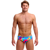 Funky Trunks - Blok Tok - Mens Eco Seamed Briefs