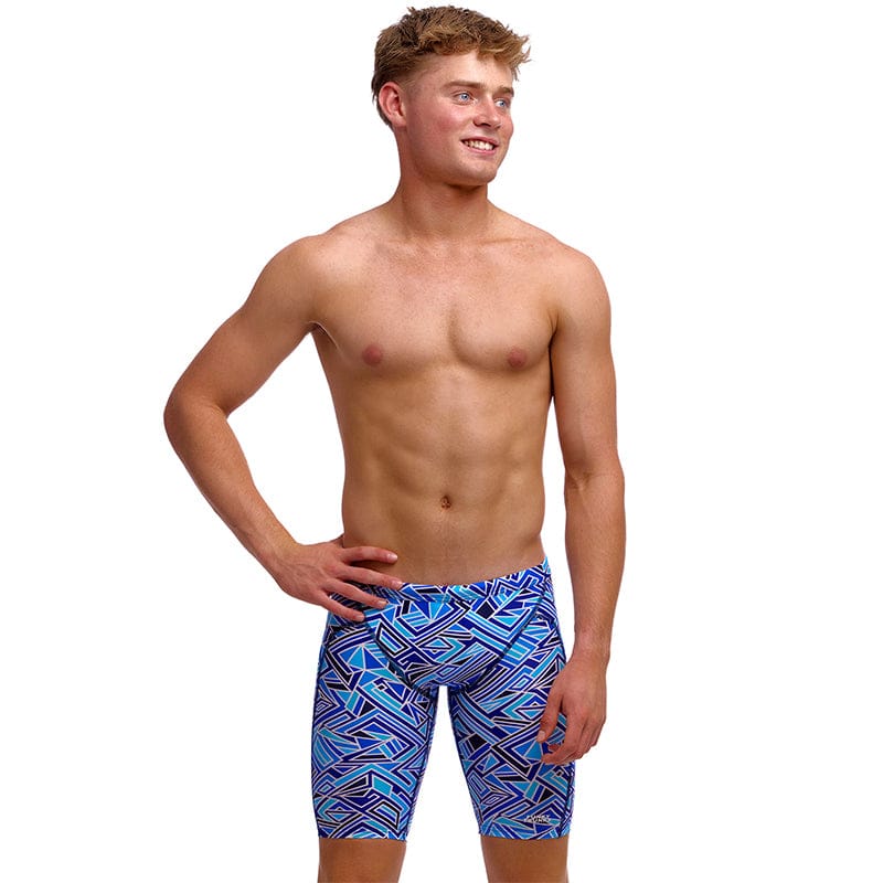 Funky Trunks - Blue Bits - Boys Eco Training Jammers