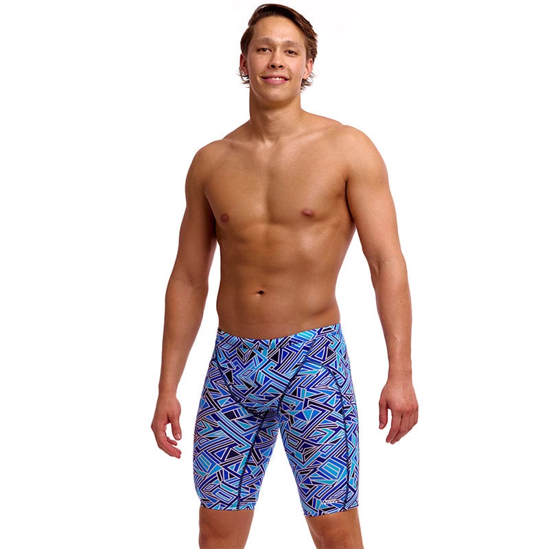 Funky Trunks - Blue Bits - Mens Eco Training Jammers