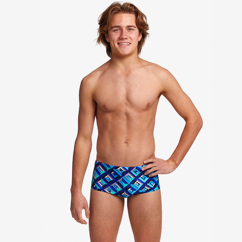 Funky Trunks - Blue Bunkers - Boys Sidewinder Trunks