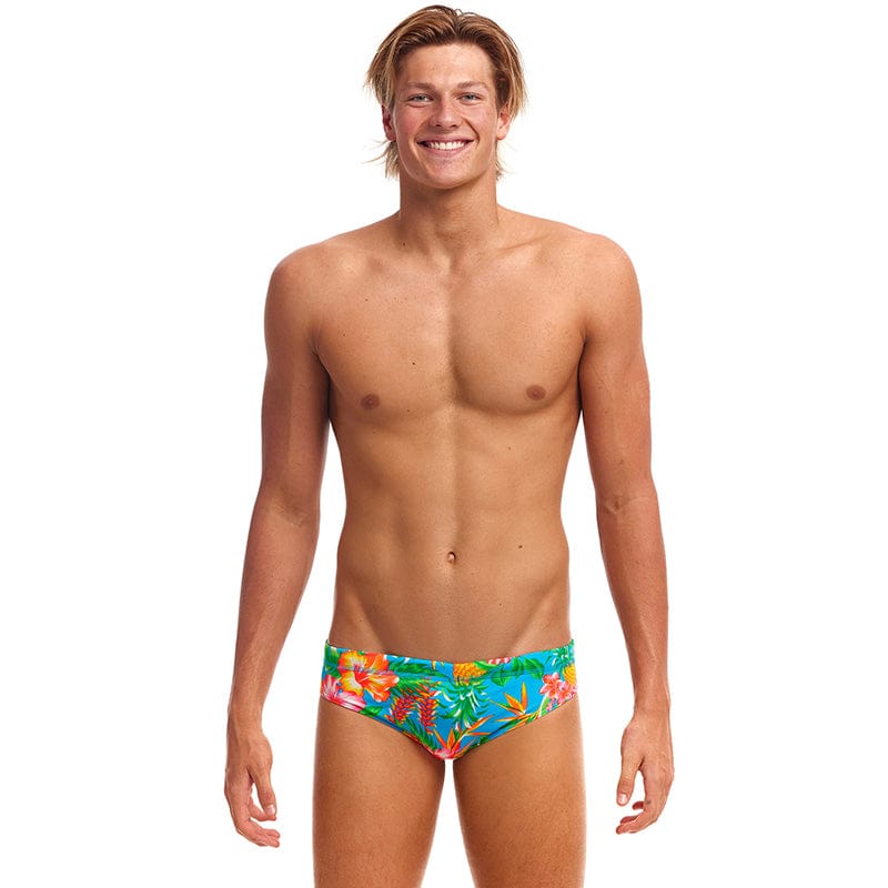 Funky Trunks - Blue Hawaii - Mens Eco Classic Briefs