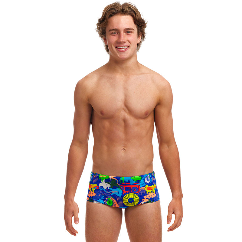 Funky Trunks - Blues Baby - Boys Eco Sidewinder Trunks