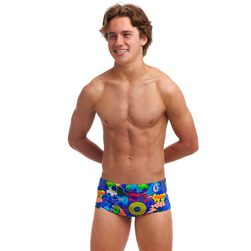 Funky Trunks - Blues Baby - Boys Eco Sidewinder Trunks