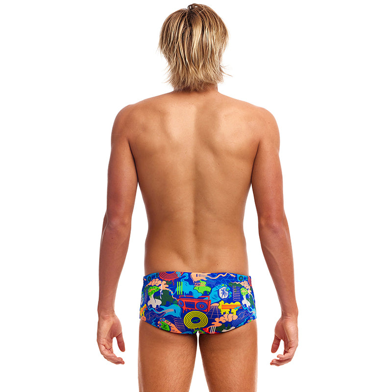 Funky Trunks - Blues Baby - Mens Eco Sidewinder Trunks