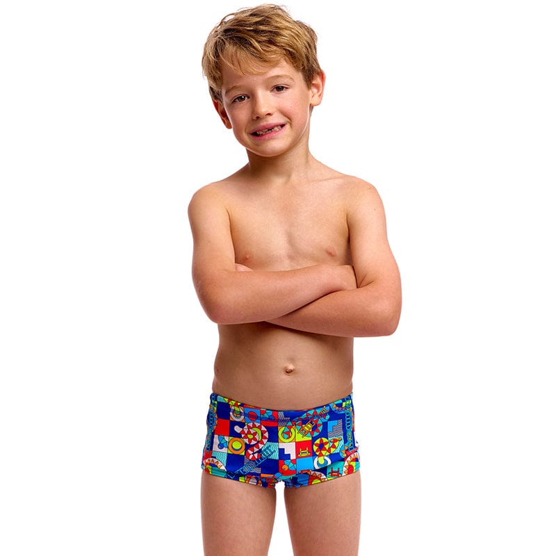 Funky Trunks - Bored Games - Toddler Boys Eco Printed Trunks