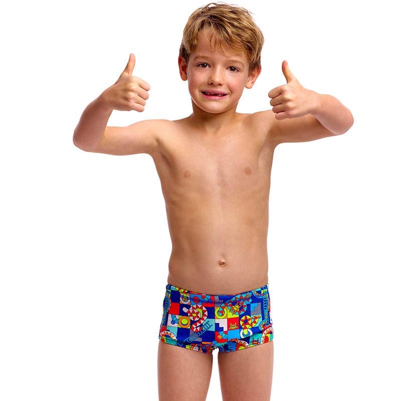 Funky Trunks - Bored Games - Toddler Boys Eco Printed Trunks