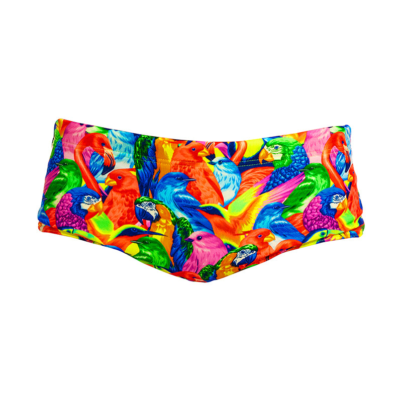 Funky Trunks - Bright Birds - Mens Eco Sidewinder Trunks