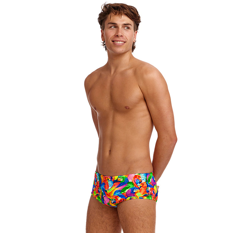 Funky Trunks - Bright Birds - Mens Eco Sidewinder Trunks