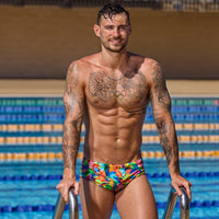 Funky Trunks - Bright Birds - Mens Eco Sidewinder Trunks