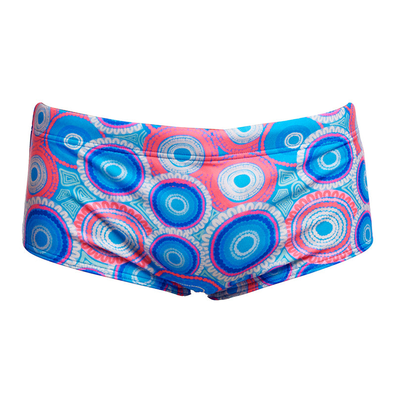 Funky Trunks - Bundjalung Blue - Boys Eco Sidewinder Trunks