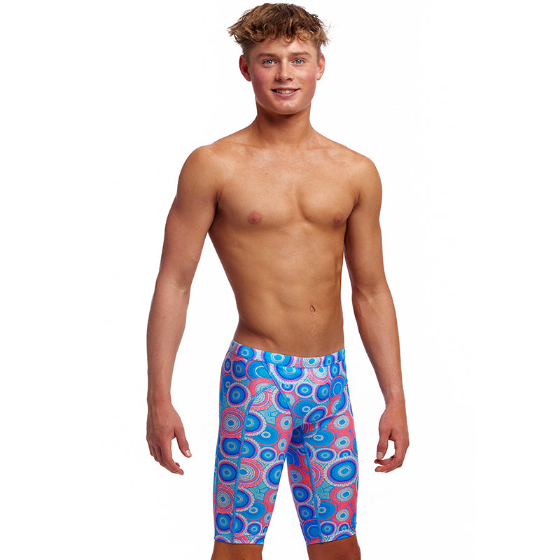 Funky Trunks - Bundjalung Blue - Boys Eco Training Jammers