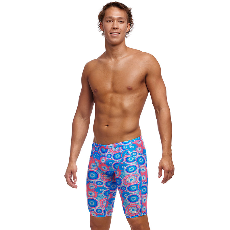 Funky Trunks - Bundjalung Blue - Mens Eco Training Jammers