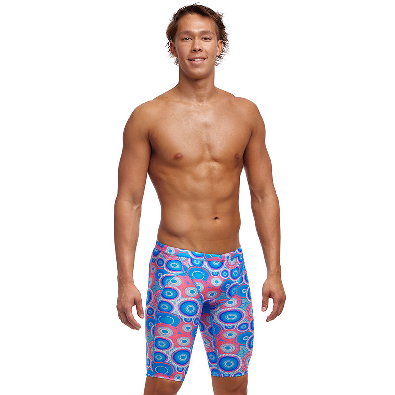 Funky Trunks - Bundjalung Blue - Mens Eco Training Jammers