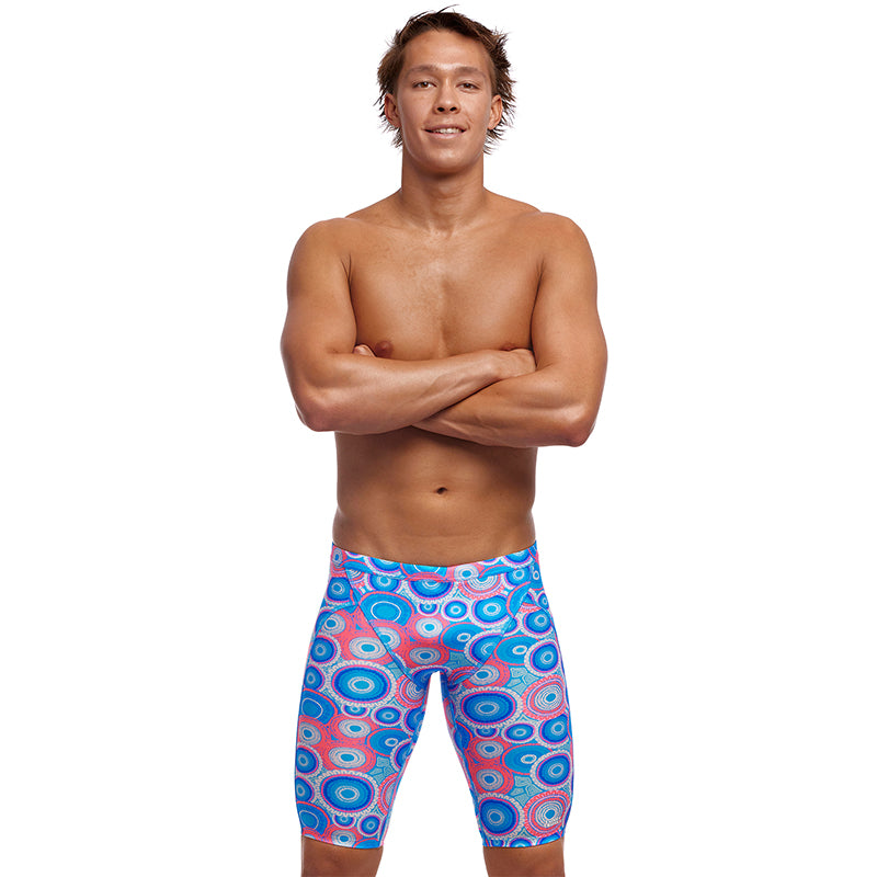 Funky Trunks - Bundjalung Blue - Mens Eco Training Jammers