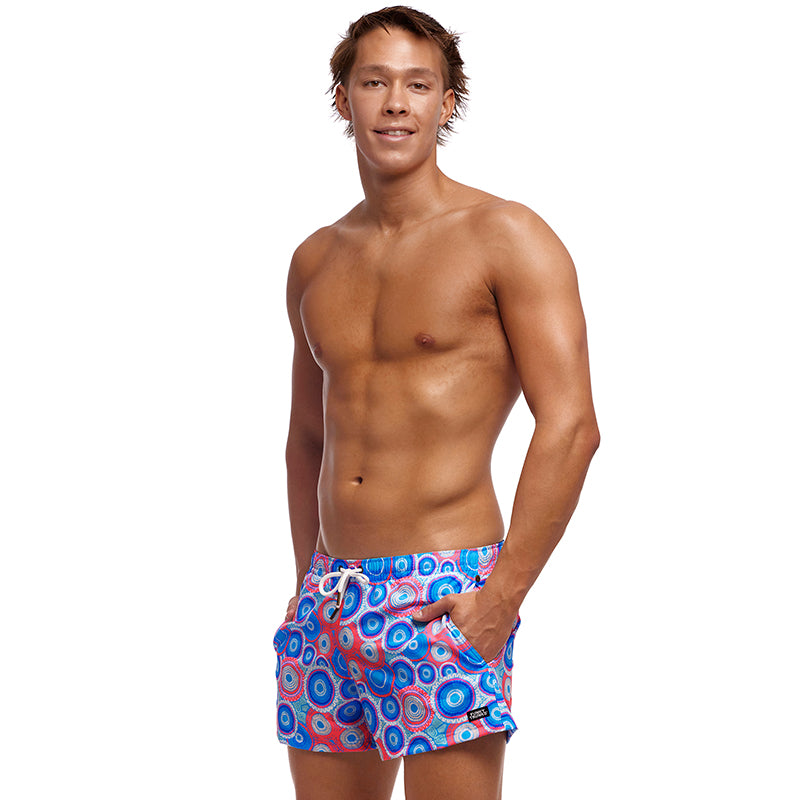 Funky Trunks - Bundjalung Blue - Mens Shorty Shorts Short