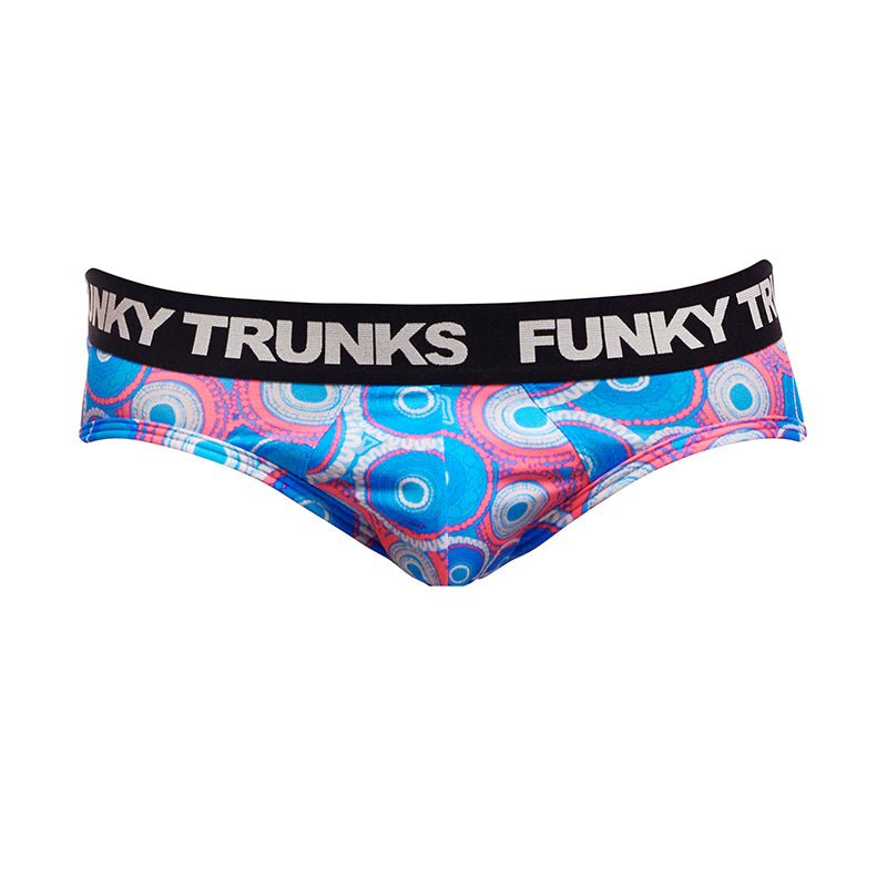 Funky Trunks - Bundjalung Blue - Mens Underwear Briefs