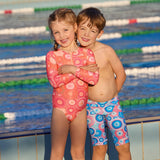 Funky Trunks - Bundjalung Blue - Toddler Boys Eco Miniman Jammers