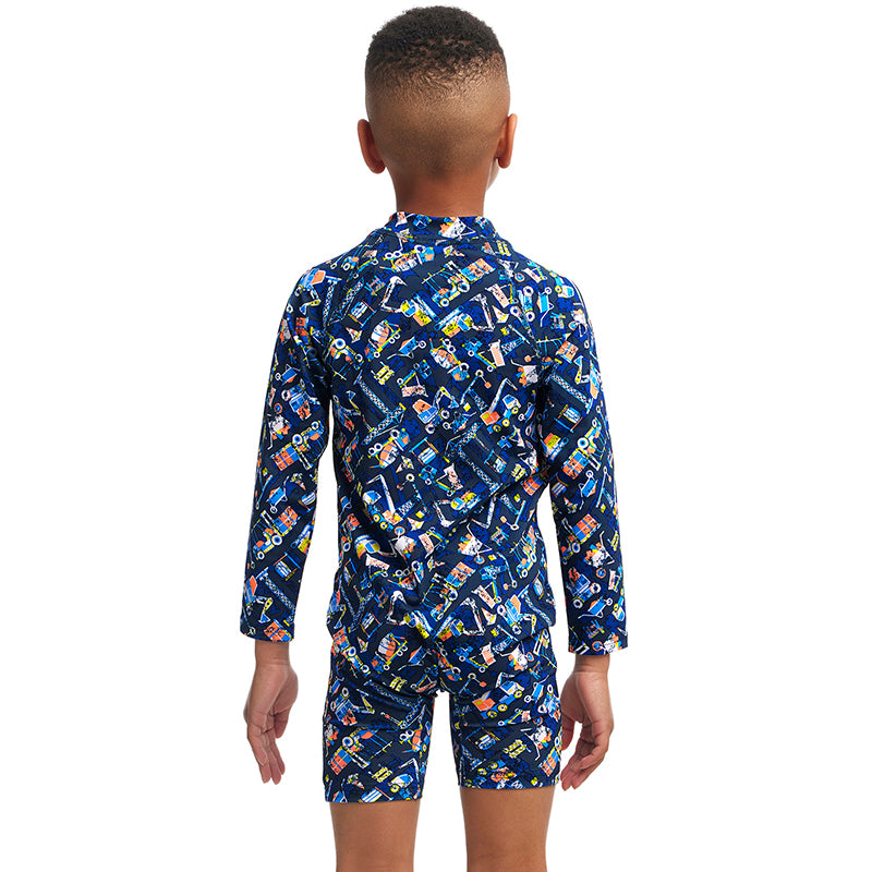 Funky Trunks - Can We Build It? - Toddler Boys Go Jump Suit