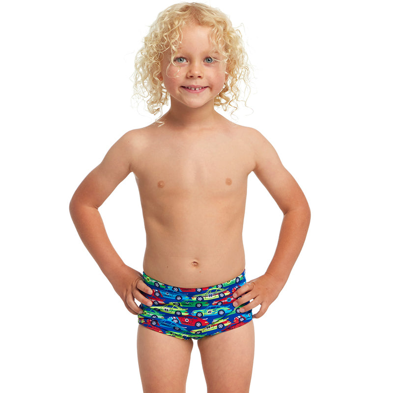 Funky Trunks - Car Stacker - Toddler Boys Printed Trunks