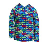 Funky Trunks - Car Stacker - Toddler Boys Zippy Rash Vest