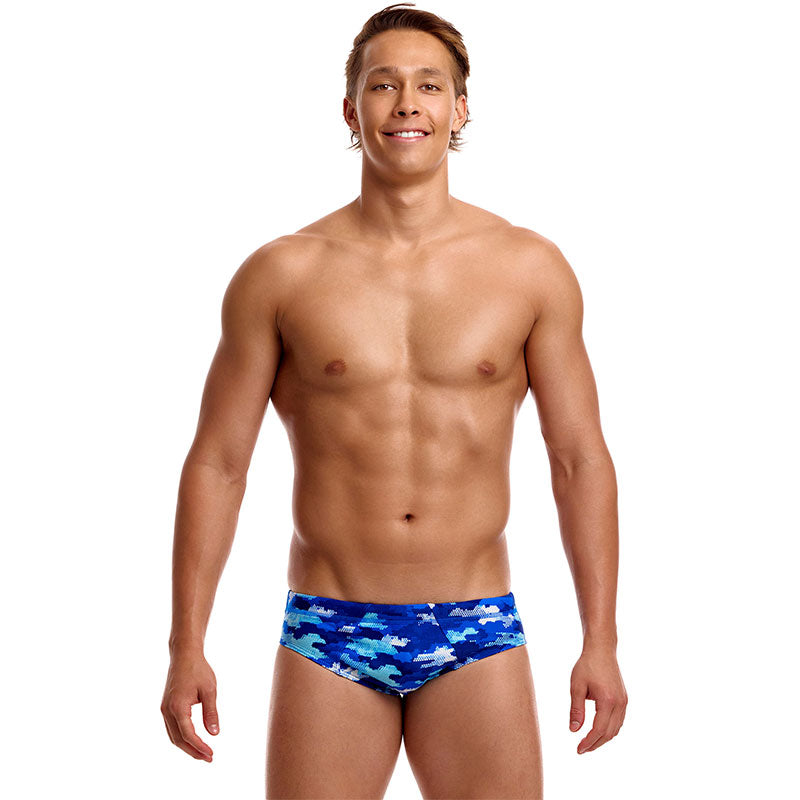 Funky Trunks - Clean Marine - Mens Eco Seamed Briefs