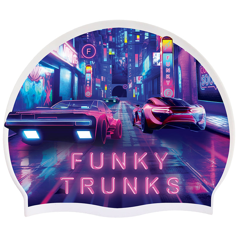 Funky Trunks - Cyber City - Silicone Swimming Cap