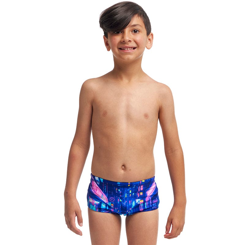 Funky Trunks - Cyber City - Toddler Boys Eco Printed Trunks