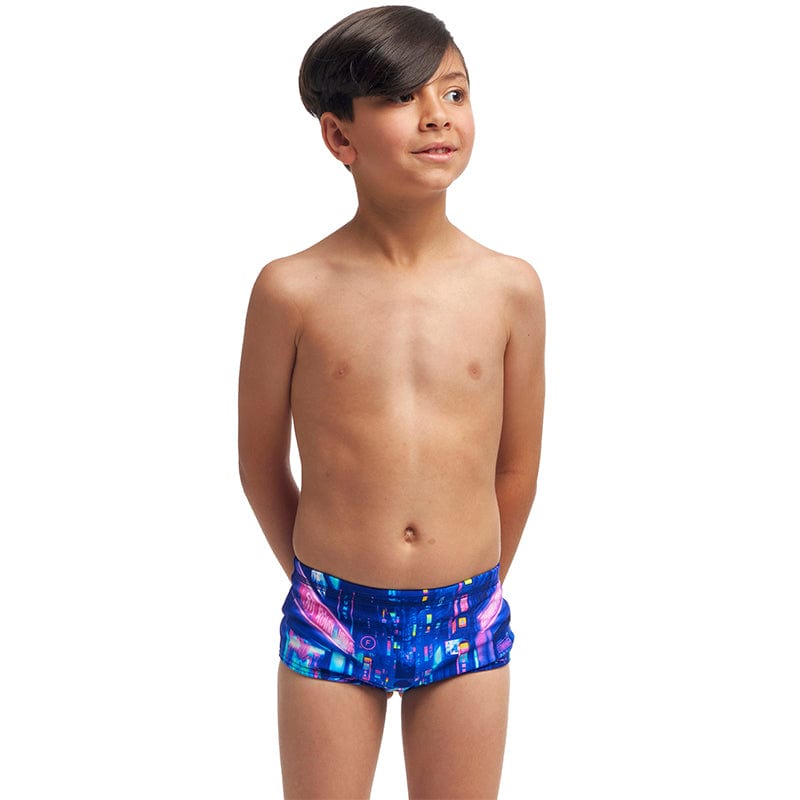 Funky Trunks - Cyber City - Toddler Boys Eco Printed Trunks