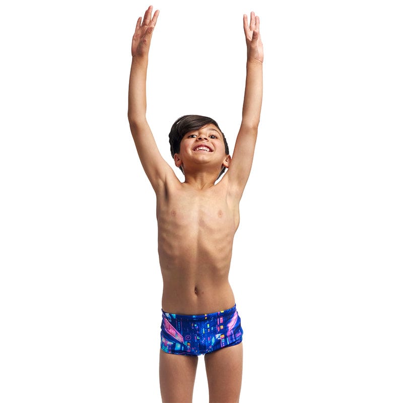 Funky Trunks - Cyber City - Toddler Boys Eco Printed Trunks