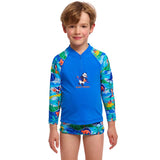 Funky Trunks - Duuude - Toddler Boys Zippy Rash Vest
