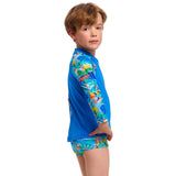 Funky Trunks - Duuude - Toddler Boys Zippy Rash Vest