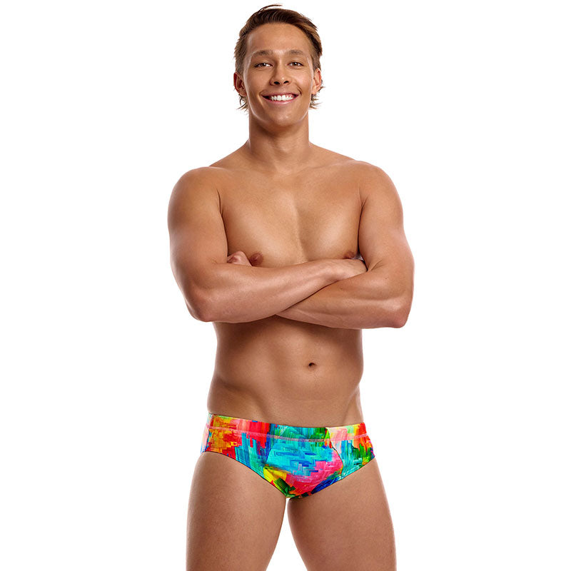 Funky Trunks - Falling Colours - Mens Eco Seamed Briefs