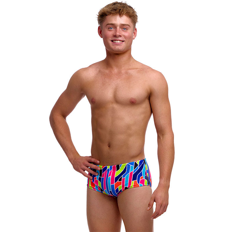 Funky Trunks - Fault Lines - Boys Eco Sidewinder Trunks