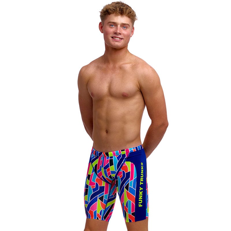 Funky Trunks - Fault Lines - Boys Eco Training Jammers
