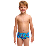 Funky Trunks - Fish Food - Toddler Boys Eco Printed Trunks