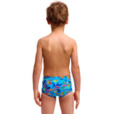 Funky Trunks - Fish Food - Toddler Boys Eco Printed Trunks