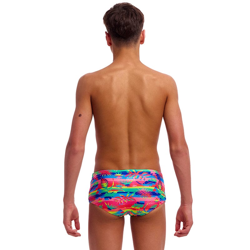 Funky Trunks - Free Foliage - Boys Eco Sidewinder Trunks