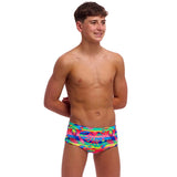 Funky Trunks - Free Foliage - Boys Eco Sidewinder Trunks