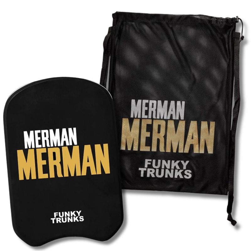 Funky Trunks - Golden Merman Mesh Bag & Kickboard