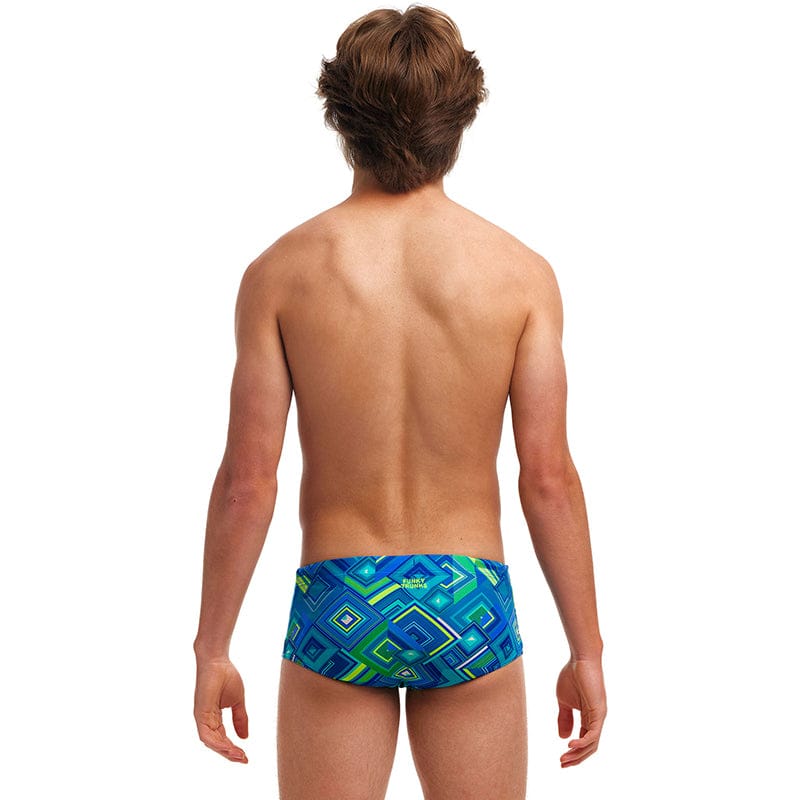 Funky Trunks - Help Me Rhombus - Boys Eco Sidewinder Trunks