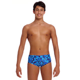 Funky Trunks - Hill Billy Blues - Boys Eco Sidewinder Trunks