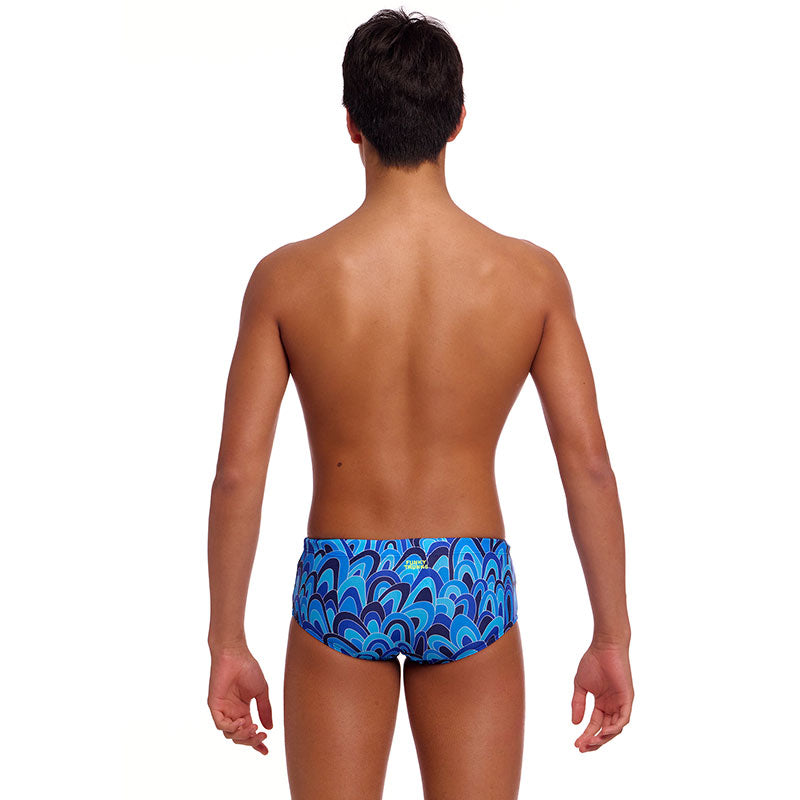 Funky Trunks - Hill Billy Blues - Boys Eco Sidewinder Trunks