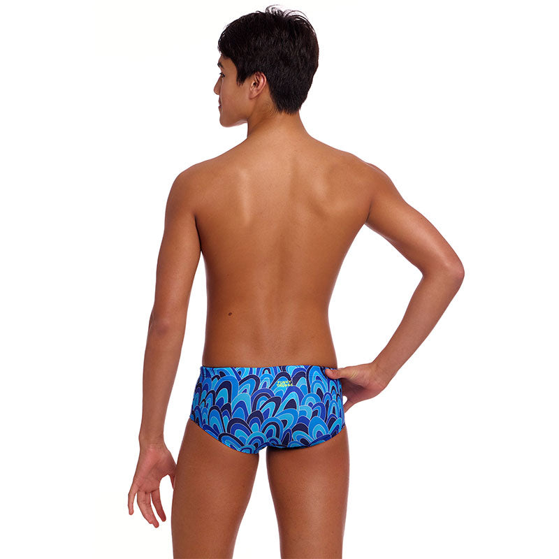 Funky Trunks - Hill Billy Blues - Boys Eco Sidewinder Trunks