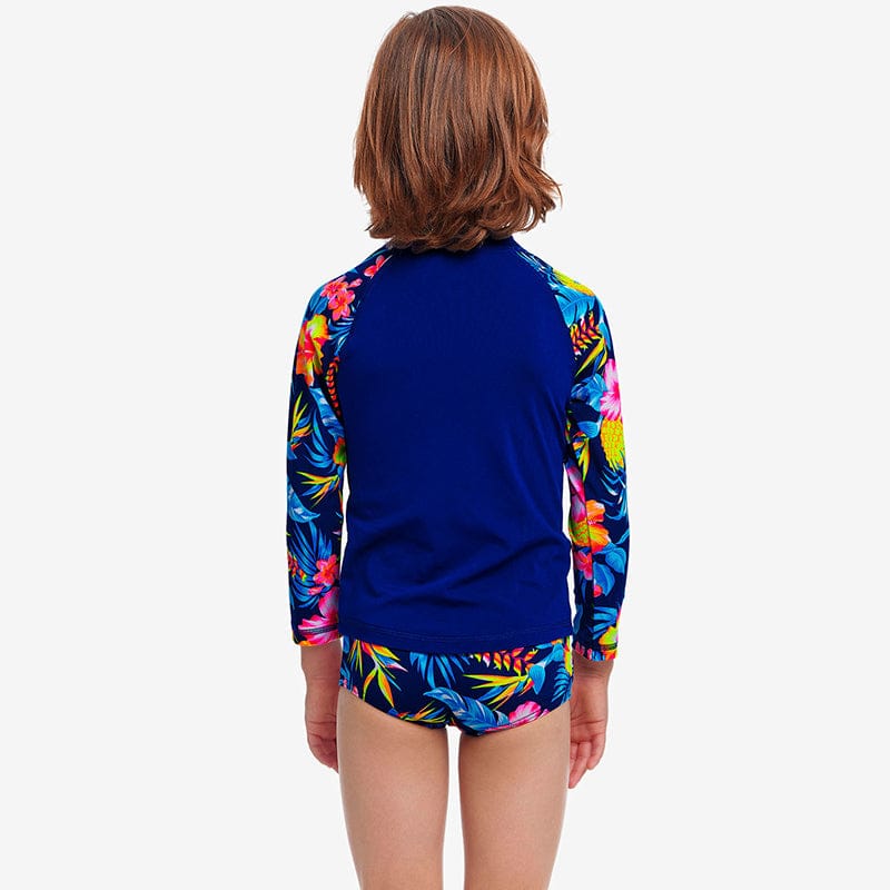 Funky Trunks - In Bloom - Toddler Boys Zippy Rash Vest