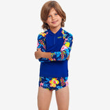 Funky Trunks - In Bloom - Toddler Boys Zippy Rash Vest