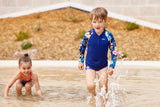 Funky Trunks - In Bloom - Toddler Boys Zippy Rash Vest