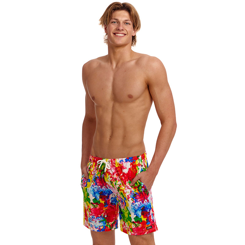 Funky Trunks - Ink Jet - Mens Long Johnny Shorts